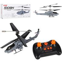 RC sraigtasparnis Syma S108H, automatinis pakilimas ir nusileidimas, pilkas ir juodas, 22 × 6 × 9,5 cm