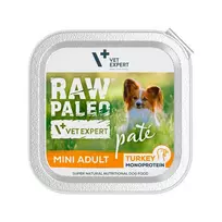 Šlapias maistas šunims | Raw Paleo Mini Adult paštetas su kalakutiena, 150 g