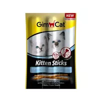 Skanėstai kačiukams | GimCat Sticks Kitten su kalakutiena ir kalciu, 3 vnt.