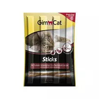 Skanėstai katėms | GimCat Sticks su kalakutiena ir triušiena, be grūdų, 4 vnt.