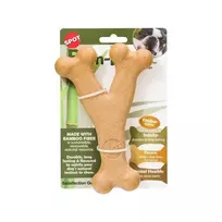 Kramtukas šunims | GimDog Bam-Bones bambukinis kaulas su kumpio skoniu, 17,8 cm