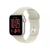 Apple Watch SE 3 GPS 40mm Starlight Aluminium Case with Sand Sport Band - M/L | MJKW4ZR/A | 0195951258812
