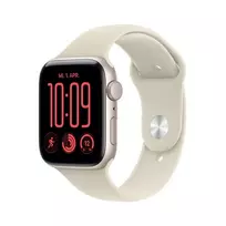 Apple Watch SE 3 GPS 44mm Starlight Aluminium Case with Sand Sport Band - M/L | MJL54ZR/A | 0195951259659