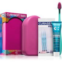 Curasept Travel Set kelioninis rinkinys dantims, liežuviui ir dantenoms