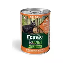 Šlapias maistas mažų veislių šunims | Monge BWild Mini Adult su antiena, moliūgais ir cukinijomis, 400 g