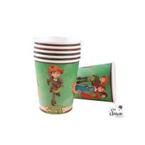 Puodeliai vienkartiniai popieriniai "Robin Hood" 8 vnt