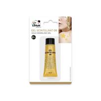 Kūno blizgučiai aukso spalvos 20 ml