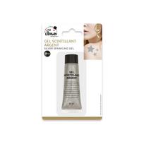Kūno blizgučiai sidabro spalvos 20 ml