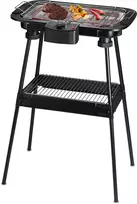 Techwood TBQ-836P elektrinis kepsninės grilis su trikojž stovu, 2000W, 36,5 cm chromuota grotelė, juoda
