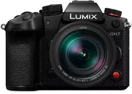 Panasonic Lumix DC-GH7LE veidrodinis fotoaparatas su 12-60 mm objektyvu - juodas