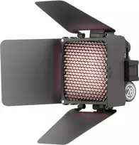 Zhiyun M20 Combo 20W dvispalvis LED vaizdo šviesos rinkinys su RGB, mini trikojis, difuzorius, grotelės, barndoors