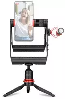 BOYA BY-VG380 išmaniojo telefono vaizdo įrašymo rinkinys su BY-MM1 Pro mikrofonu, LED šviesa ir trikojis