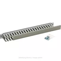 Triton RAC-VP-X02-A1 19 inch 1U vienpusis plastikinis kabelių kanalas, pilkas