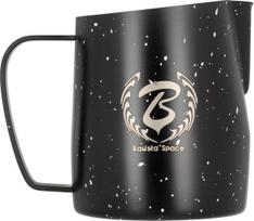 Puodelis pienui Barista Space Star Night, Ø 8.2 cm, juoda sp., nerūdijantysis plienas