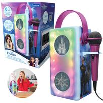 Belaidė Bluetooth kolonėlė vaikams su mikrofonu, šviesos efektais ir karaoke funkcija „Frozen”