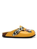 Goby Klumpės 'Women Calceo Yellow Clogs WCAL5439 with dalmatian' geltona
