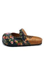 Goby Klumpės 'Women shoes Goby-Calceo mules with flowers CAL2201' juoda