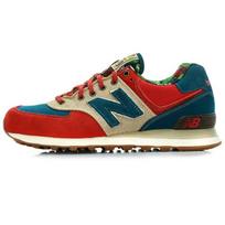 New Balance 574 unisex sportbačiai raudoni ir juodi, aviečių spalvos, ML574OHR 37 red