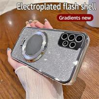 Prabangus Blizgus Veidrodinis Žiedo Laikiklis Telefono Dėklas Samsung A52 A32 A22 A12 A72 A71 A51 A21S A50 A70 Magnetinis Laikiklis Dangtelis For Samsung A21S gray