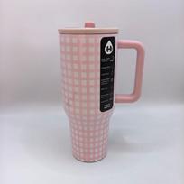 HydroJug puodelis 32OZ 40OZ kelioninis su šiaudeliu dangteliu nerūdijančio plieno vakuuminis izoliuotas automobilio puodelis dvigubos sienelės termosas šaltiems kelioniniams gėrimams 40OZ