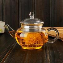 New thickened glass teapot household large-capacity tea set, teapot, surrounding stove to make tea, tea separation pot set brown