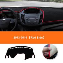 Car Dashboard Avoid light Pad trument Platform Desk Cover Mats Carpets For Ford Kuga 2 MK2 Escape 2013-2014 2017 2018 LHD Red Side white