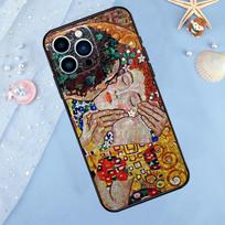 Gustav Klimt Kiss Art Case For iPhone 17 Pro Max16 15 14 13 11 12 Pro Max Plus 12 13 Mini 16e 17 Air Back Cover iPhone 17Pro MAX yellow