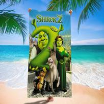 Klasikiniai Mielas Animacinis S-Shrek Dideli Mikropluošto Paplūdimio Rankšluosčiai Greitai Džiūstantis Rankšluostis Smėlio Paplūdimio Rankšluosčiai Baseino Rankšluostis Kelionei Plaukiojimui Baseine Jogai W40*H60(CM) blue