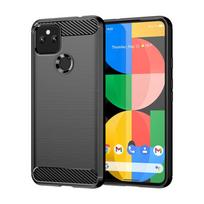 For Google Pixel 5 Pixel 4 4a 4XL Cover Protective Carbon Fiber Case Capa For Google Pixel 5a 4a XL For Google Pixel 3 black