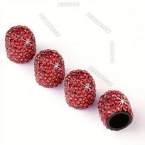 2/4PCS Car Tire Valve Caps Diamond Shining Dust-proof Wheel Valve Cover Vehicle Bling Crystal Valve Cap Car Styling Accessories brown