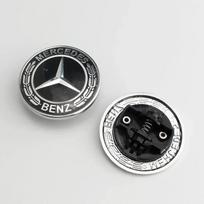 3D ABS 57mm Automobilio Variklio Dangčio Priekinis Logotipas Mercedes Benz W124 W140 W163 W202 W203 W204 W210 W211 W212 Ženklelis Emblema Aksesuarai juoda