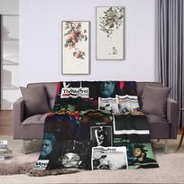 The Weeknd Pop Dainininkas Antklodė Koralinis Vilnos Pliušinis Spausdintas Daugiafunkcis Super Šiltas Metamas Antklodė Namams Biurui Antklodė 130cmx150cm gray