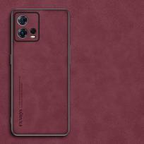 Skirta Motorola Moto Edge 30 Fusion dėklas Avikailio PU odos matinė apsauga Skirta Moto Edge 30 ULTRA S30 Pro Silikoninis smūgiams atsparus dėklas For moto edge plus black
