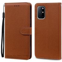 Oneplus 8T dėklas Odinis atverčiamas piniginės dėklas Oneplus 8T dėklui Stovas Knyga Fundas One plus 8T dėklui Coque Korpusas For Oneplus 8T black