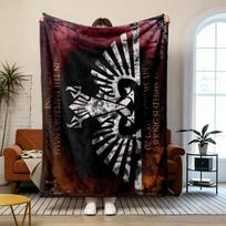 Warhammer Soft and comfortable flannel Suitable for sofas living rooms outdoor camping travel and also makes a great anniversary gift 80cmx120cm gray