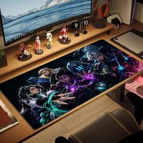 Valorant Color Mouse Pad Large Gaming Table Cushion Non-slip Laptop Tablet Big Mousepad XXL Mat Mini PC Playmat With Lock edge 30cmx60cm(11.8x23.6inch) brown