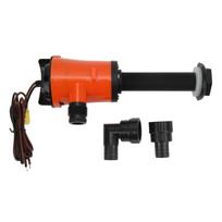 Aerator Livewell Pump 800GPH 12V 4.0A Portable Submersible Fish  Pump for Boat Marine Aerator Livewell Pump Boat Bilge Pump A black