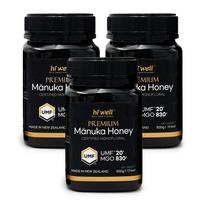 Hiwell New Zealand Premium Manuka Honey UMF20+ MGO830+ 3 pcs 500g