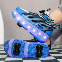 Four-wheeled roller skates, children's roller skates, roller skates for elementary and middle school students, and adult roller skates – all 39 blue