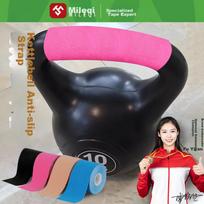 Sports Grip Tape, Kettlebell Bar Anti-Slip Sweat-Absorbing Grip Wrap, Fitness Equipment Anti-Abrasion Hand Protection, 2.5cm Wide x 5m Long - Pink