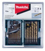 Metalo grąžtų rinkinys Makita D-67527, metalas, hss-tin, cilindrinis, 1.5-10 mm x 15 cm