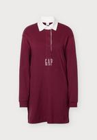 GAP Suknelė burgundiško vyno spalva / balta