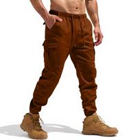 Men's Work Pants With Multiple Pockets, Waterproof And Tear Resistant Pants XL kava