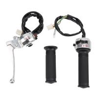 Aluminum Alloy Throttle Grip Assembly, Brake Lever Handlebar for Monkey Z50 50, Z50J Bike, black