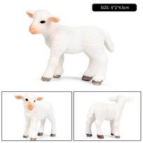 Oenux Klasikinė Ūkio Gyvūnų Simuliacija Avies Ožkos Argali Antilopės Modelis Veiksmų Figūrėlė Vištienos Figūrėlės Mielas Žaislas Vaikui Dovana white