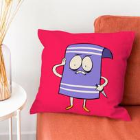 Towelie S-South Park Pillow Case Plush Fabric Soft Pillowcase Double Sided Print Cushion Cover Household Gifts 30cmx30cm purple
