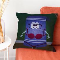 Towelie S-South Park Pillow Case Plush Fabric Soft Pillowcase Double Sided Print Cushion Cover Household Gifts 30cmx30cm blue