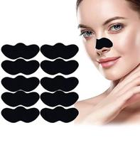 Blackhead Pore Strips (PACK OF 10) Nose Strips for Black Head Remover,Deep Cleansing Charcoal Strips with Instant Blackhead Removal,Natural Charc beige