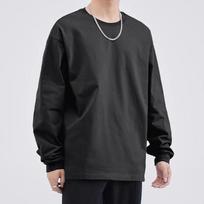 Couple T-Shirts Men Long Sleeves Tee Tops Male Autumn Plain Cotton Tshirts Men O-Neck T Shirt Undershirts Man Clothing XXXL juoda