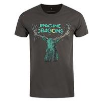 Imagine Dragons TShirt Elk Band Official Grey New Unisex T-Shirt L gray